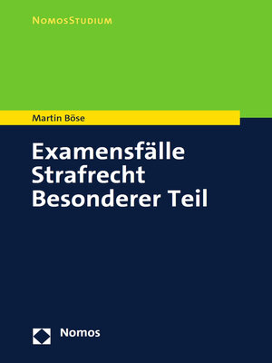 cover image of Examensfälle Strafrecht Besonderer Teil